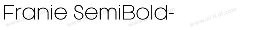 Franie SemiBold字体转换
